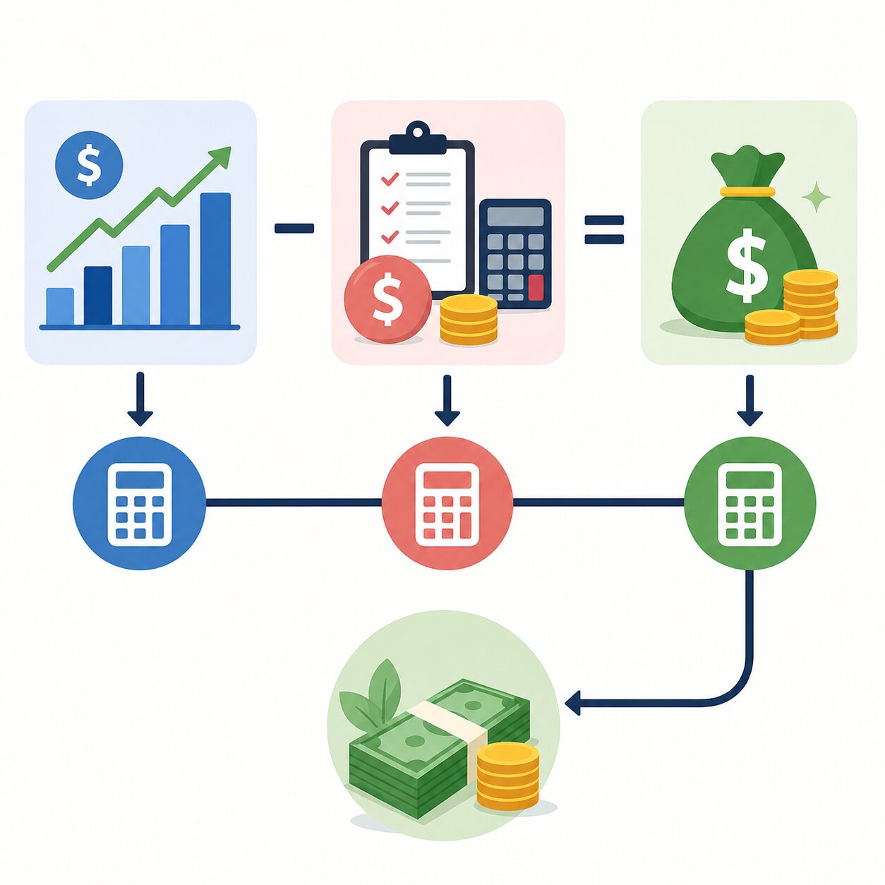 how to find net income